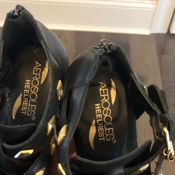 Black, Stylish Gladiator Sandals Size 8 - Picture 7 of 8